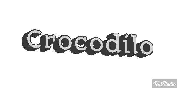 Crocodilo Effetto testo