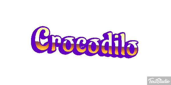 Crocodilo Effetto testo