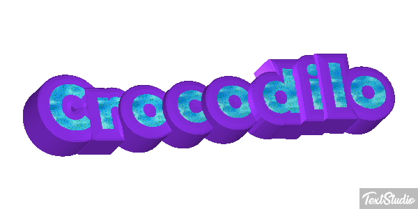 Crocodilo Effetto testo
