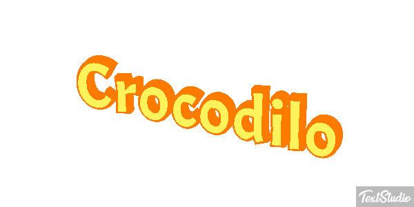 Crocodilo Effetto testo