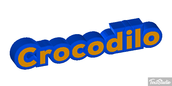 Crocodilo Effetto testo
