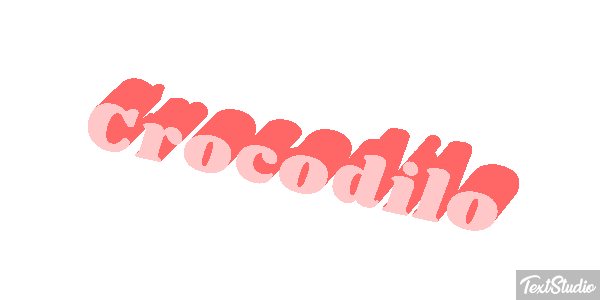 Crocodilo Effetto testo