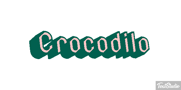 Crocodilo Effetto testo