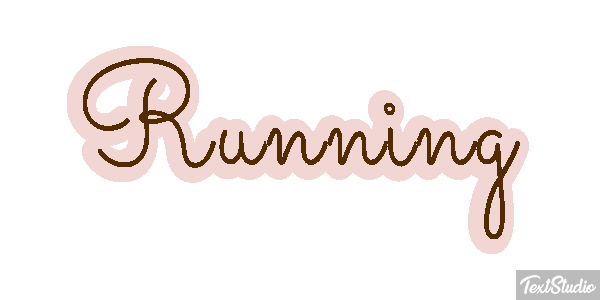 Running Text effect