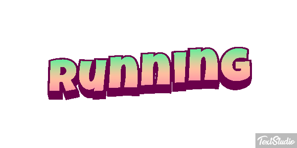 Running Text effect