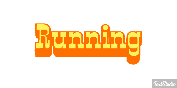 Running Text effect