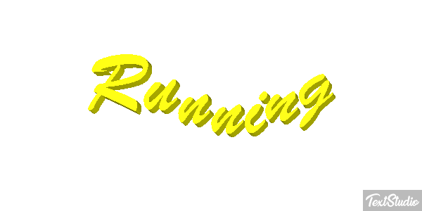 Running Text effect