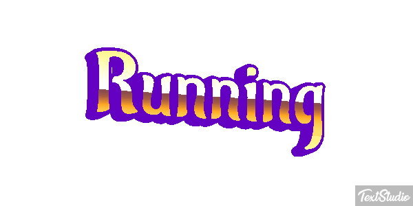 Running Text effect
