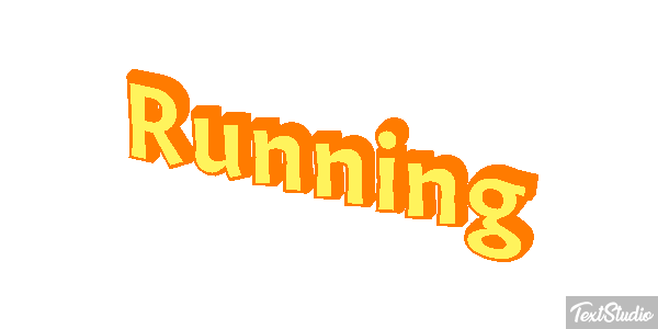 Running Text effect