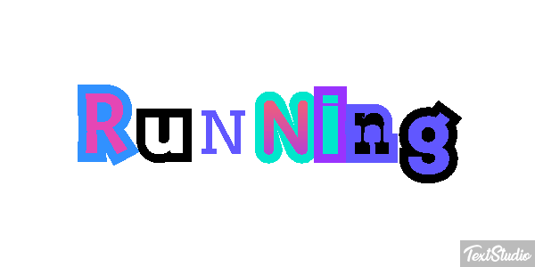 Running Text effect