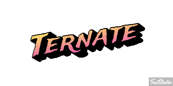 Ternate Efekt tekstowy