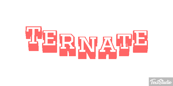 Ternate Efekt tekstowy