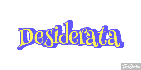 Desiderata Effetto testo