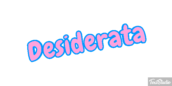 Desiderata Effetto testo