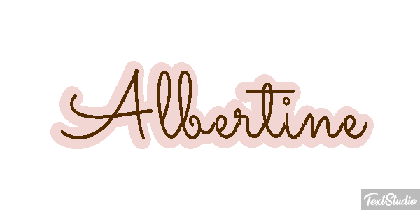 Albertine Text effect
