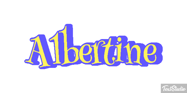Albertine Text effect