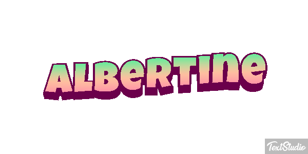 Albertine Text effect