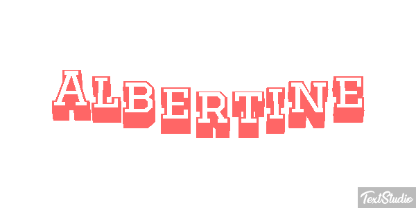 Albertine Text effect