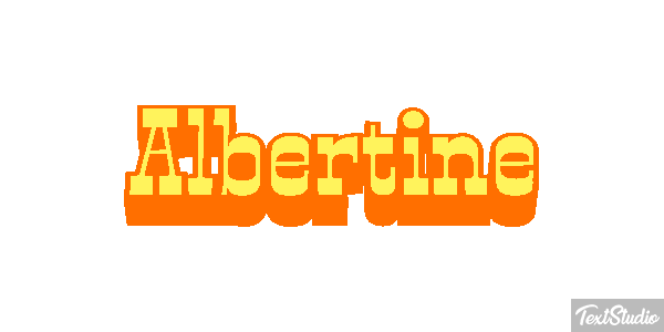 Albertine Text effect