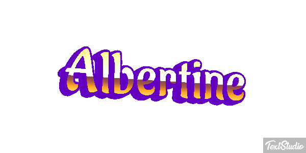 Albertine Text effect