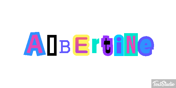 Albertine Text effect