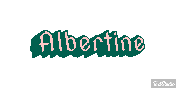 Albertine Text effect