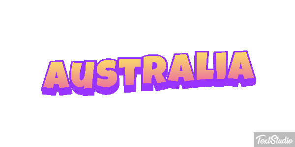 Australia Text effect