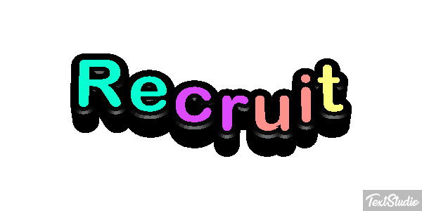 Recruit テキスト効果