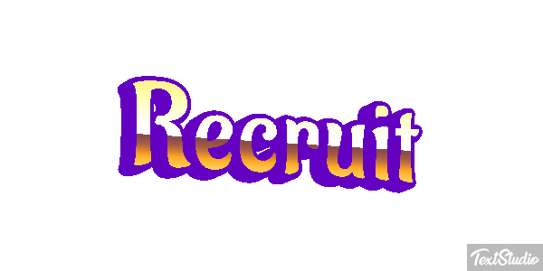 Recruit テキスト効果