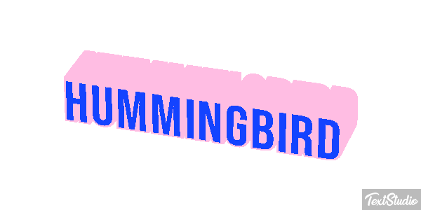 Hummingbird Text effect