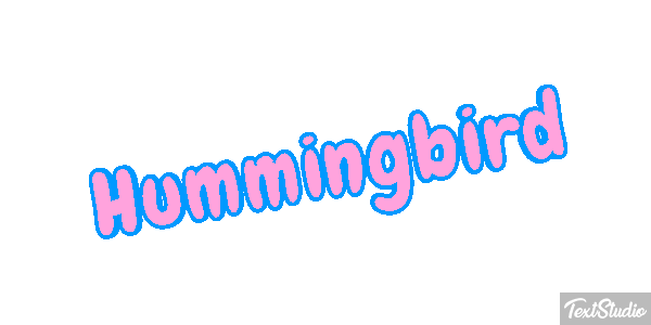 Hummingbird Text effect