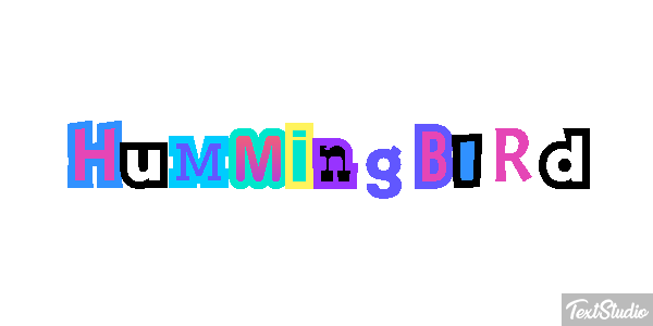 Hummingbird Text effect