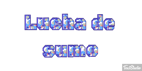 Lucha de sumo Efecto de texto