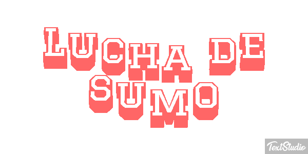 Lucha de sumo Efecto de texto