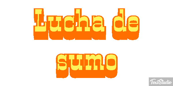 Lucha de sumo Efecto de texto