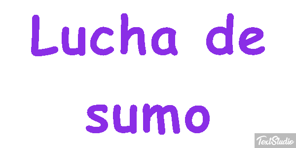 Lucha de sumo Efecto de texto