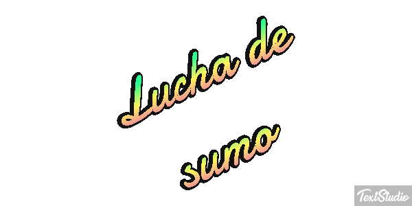 Lucha de sumo Efecto de texto
