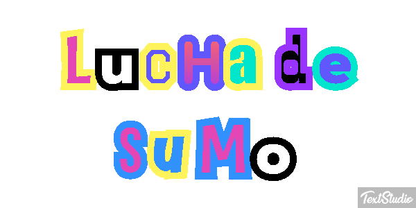 Lucha de sumo Efecto de texto