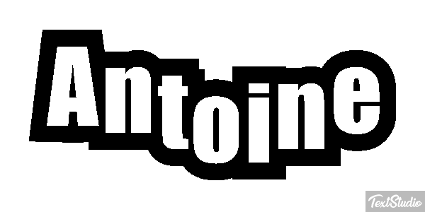 Antoine Text effect