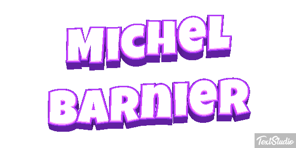 Michel Barnier Text effect