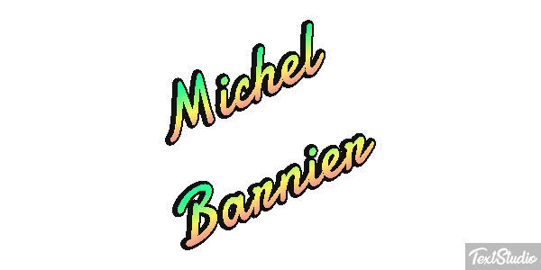 Michel Barnier Text effect