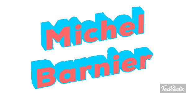 Michel Barnier Text effect