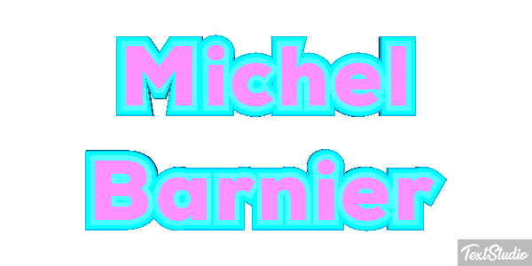Michel Barnier Text effect
