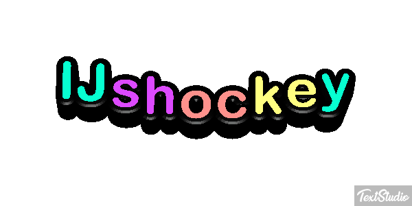 IJshockey Tekst effect