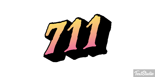 711 Efecto de texto