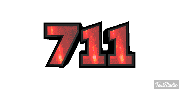711 Efecto de texto