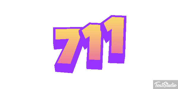 711 Efecto de texto
