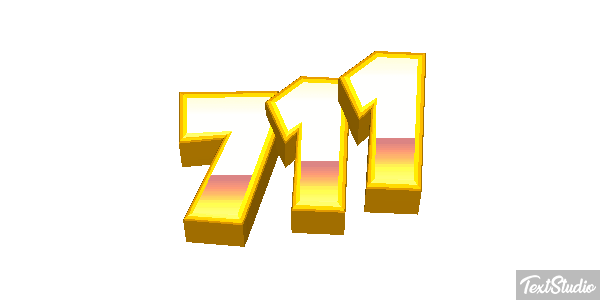 711 Efecto de texto