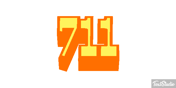 711 Efecto de texto