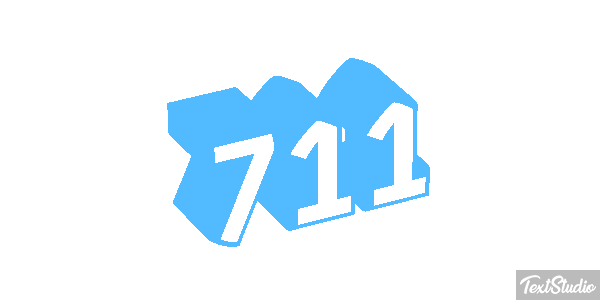 711 Efecto de texto